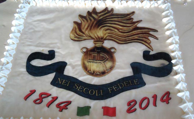 Torta per il bicentenario dell'Arma dei Carabinieri