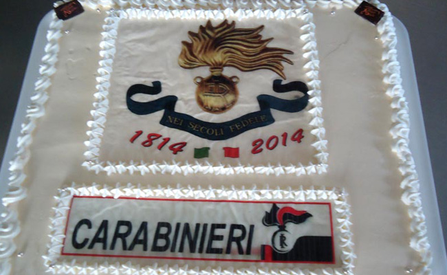 Torta per il bicentenario dell'Arma dei Carabinieri
