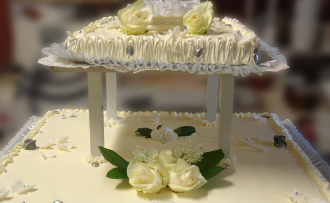 Torta per le nozze d'argento – 25 anni di matrimonio