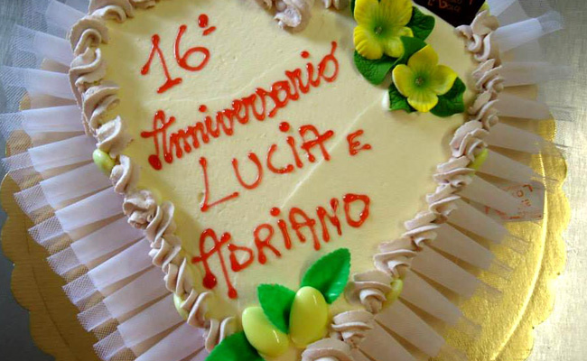 Torta per Anniversario di Matrimonio