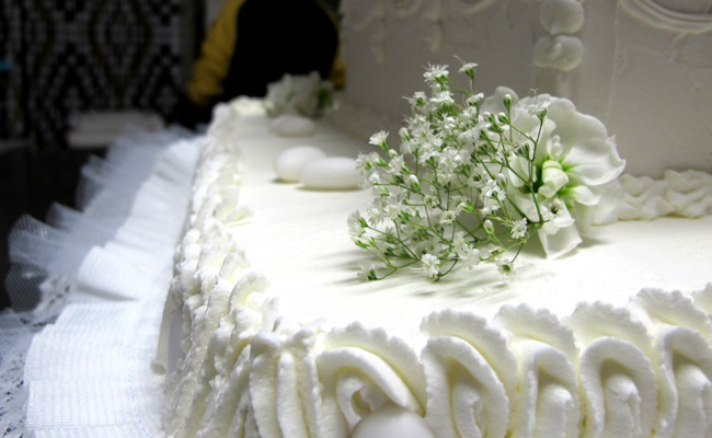 Particolare di torta per Matrimonio