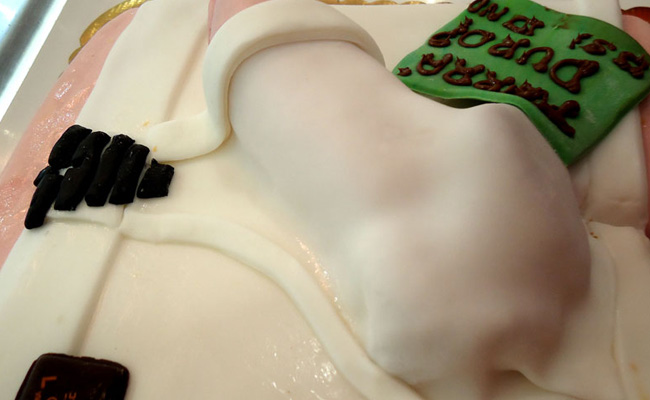 Torta addio al nubilato in stile americano