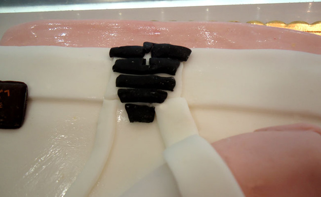 Torta addio al nubilato in stile americano